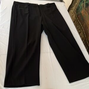 Counterparts 14 black ankle cropped dress pants , flat zip Front